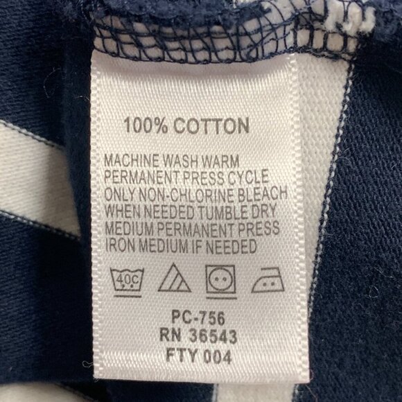 IZOD Women's Striped Cotton Short Sleeve Polo Golf Shirt Sz L #332F - Picture 15 of 15